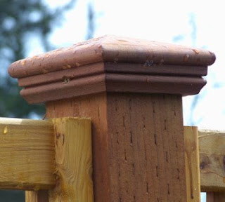 capped fencepost