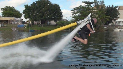 water propelled jetpack @ strange world