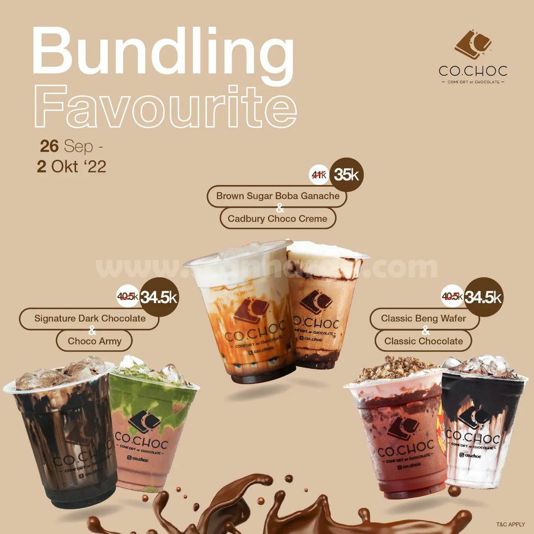 CO.CHOC Promo BUNDLING FAVOURITE – Harga Spesial mulai Rp 34.500