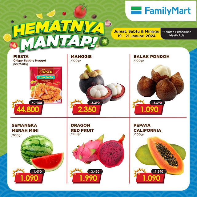 Promo FamilyMart Hematnya Mantap 19 - 21Januari 2024