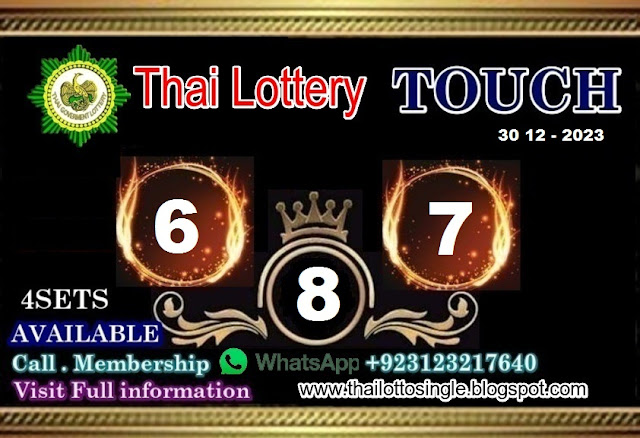 Thai Lottery Touch Digit 2023/30/12/2023