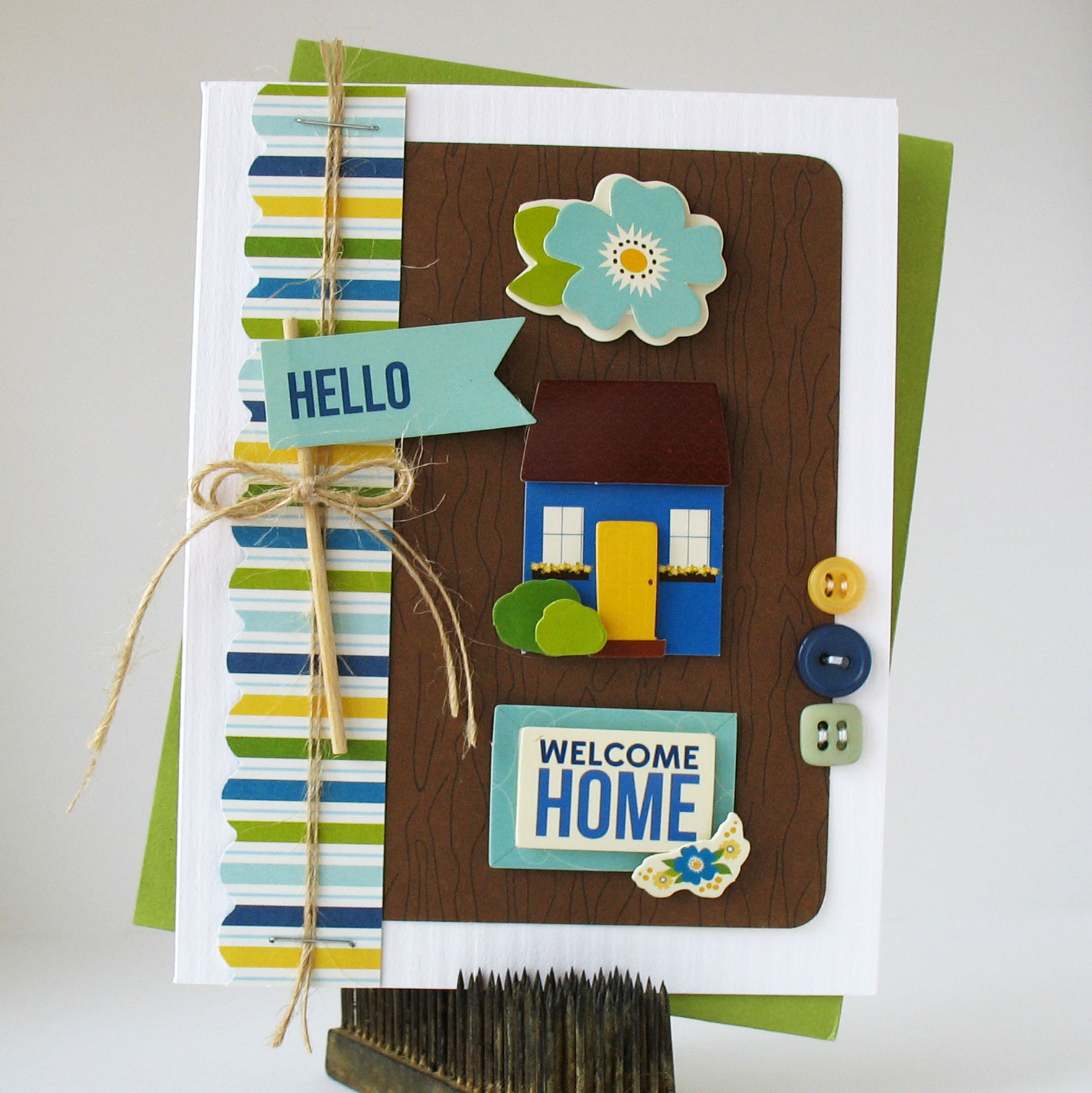 Card-Blanc by Kathy Martin: Welcome Home