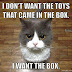 I want the box!