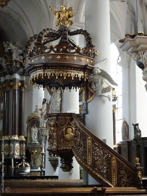 Church of Saint-Nicholas in Eupen, Belgium | Confessional chairs Liège style | Church interior from the 18th century