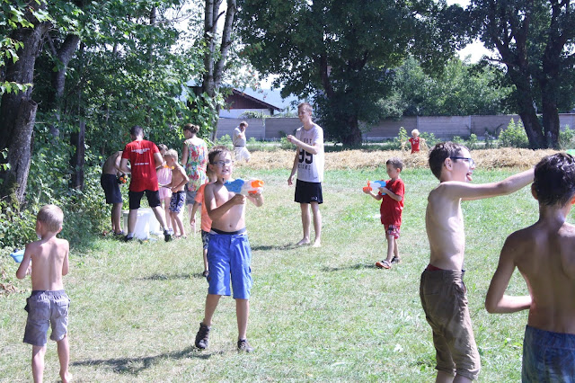 Wasserschlacht Sommercamp Sportschule Fichtner