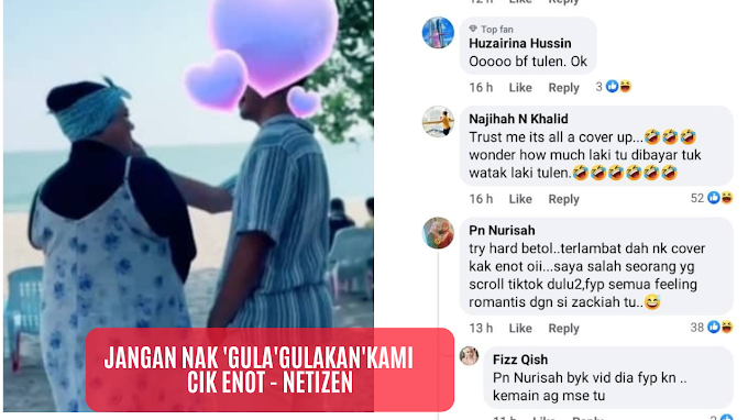 Netizen Berang!! Enot Masih Nak Tunjuk BF Palsu