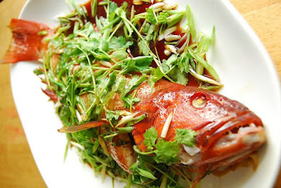 Lapu-lapu with Cantonese Style Steamed Fish Sauce