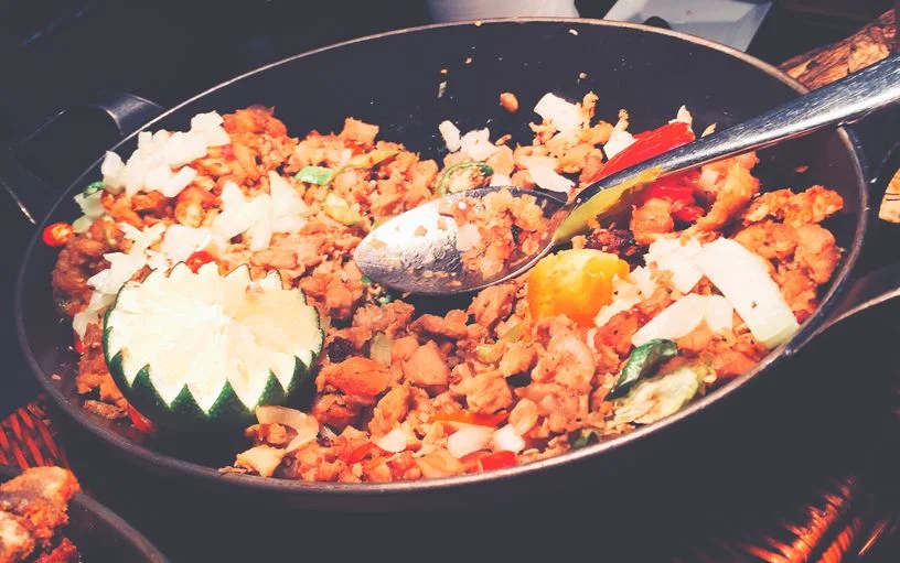 Lechon sisig at Dusit Thani Manila's The Pantry