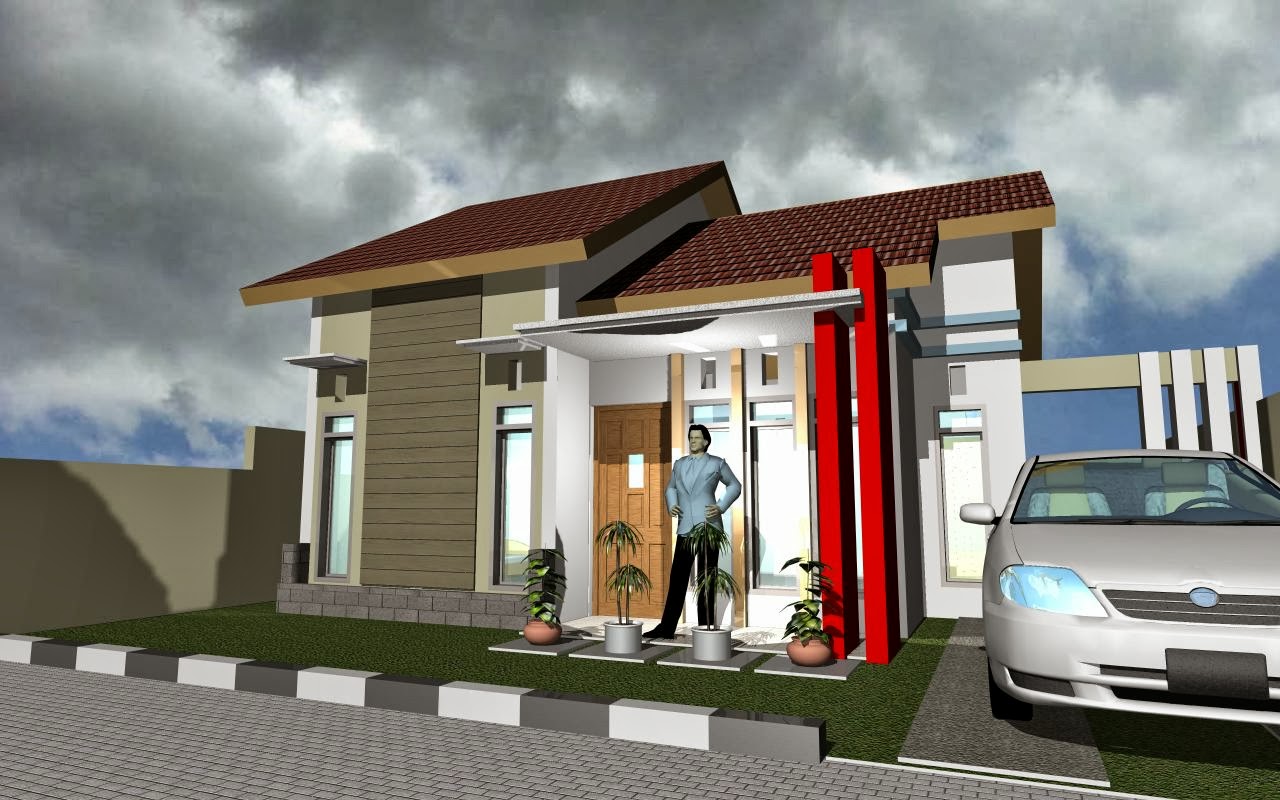 Gambar Sketsa Desain Rumah Minimalis Tipe 45 Terbaru 2014 Desain