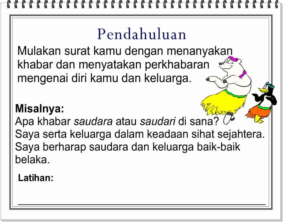 Bahasa Melayu Tingkatan 2: Surat Tidak Rasmi