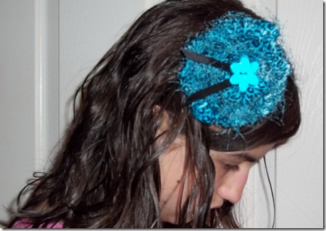 Headband Aqua Leopard