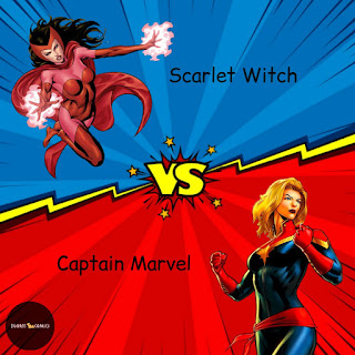 a picture of Scarlet Witch vs Captain Marvel by Igor11 Comics