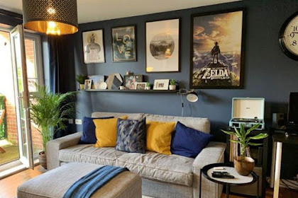 Navy Blue And Grey Living Room Color Scheme