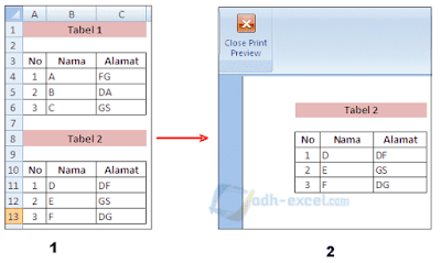 menu print area di excel