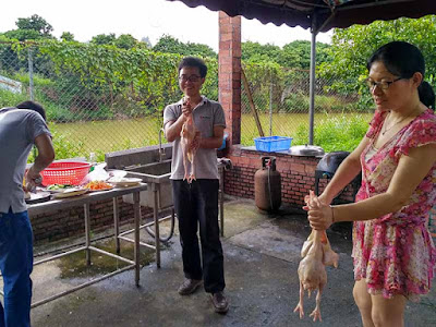 Back to chicken being washed well