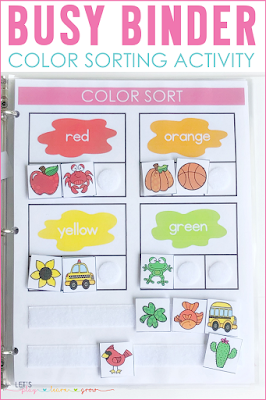 Color Sorting Busy Binder