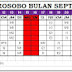 JADWAL BULAN SEPTEMBER 2024