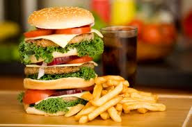 healthy fast food diet, bigger burger served, 3 layered fast food and burger