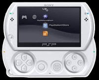 psp go console front view