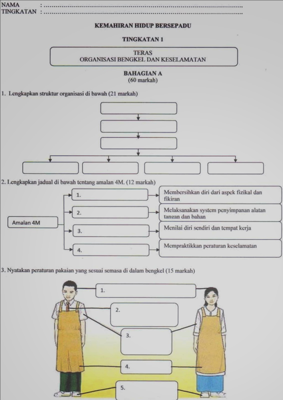 GALERI CIKGU NORLIZA: Latih tubi PT3 : Tingkatan 1 