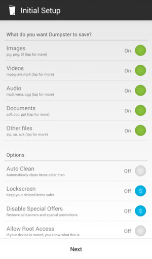 how to get recycle bin on android