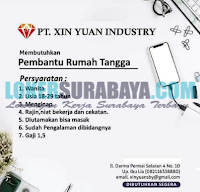 Karir Surabaya Terbaru di PT. Xin Yuan Industry Juli 2019