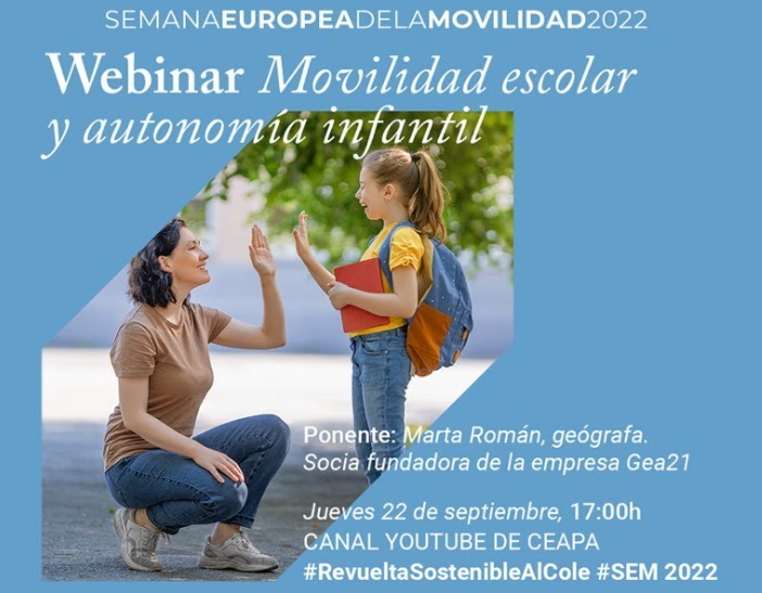 WEBINAR: MOVILIDAD ESCOLAR Y AUTONOMÍA INFANTIL