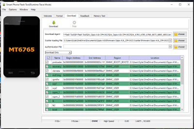 Flashing Firmware Oppo A1k