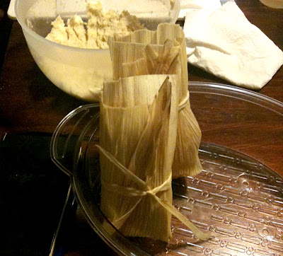tamales in corn husks
