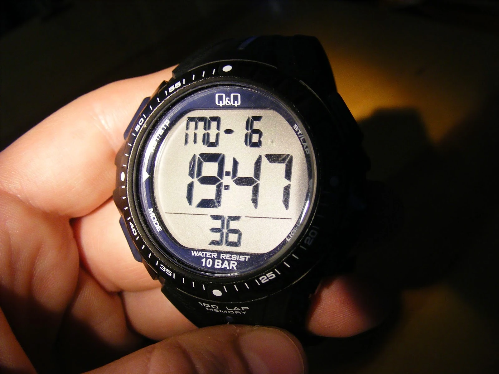 qq running watch sports laps with big font