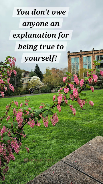 Spring flowers, college campus