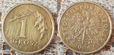 poland 1 grosz 2004