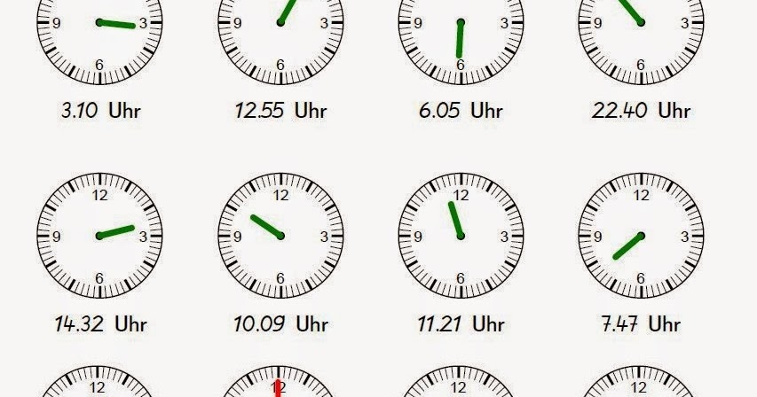 Die Uhrzeiten Spiel | German Language learning (Online) in ...