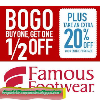 Free Printable Famous Footwear Coupons