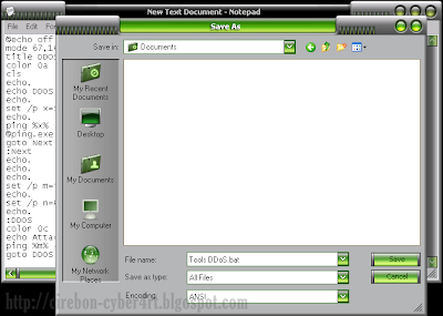 Cara Membuat Tool DDoS Sederhana dari Notepad