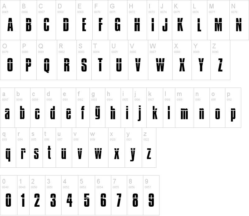 tipografia mision imposible abecedario alfabeto