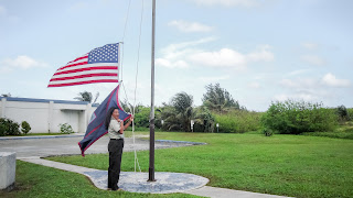 Flag at the Ritidian Point