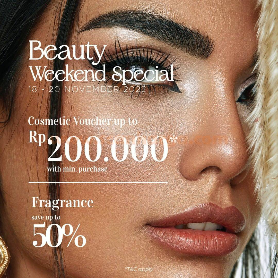 Promo METRO Beauty Weekend Special Discount 50% + Free Voucher