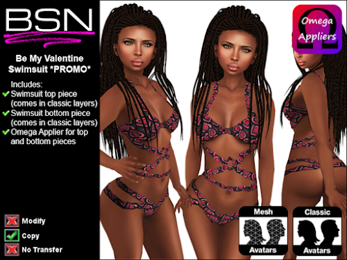 BSN Be My Valentine Swimsuit *PROMO*