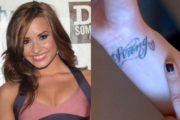 demi lovato tattoo wrist 2011. Demi Lovato Wrist Tattoo