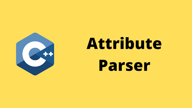 HackerRank Attribute Parser solution in c++ programming