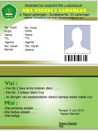 Software Pembuat Kartu Pelajar - Membuat ID Card 