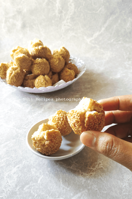 Kue onde-onde ketawa @NetiRecipes