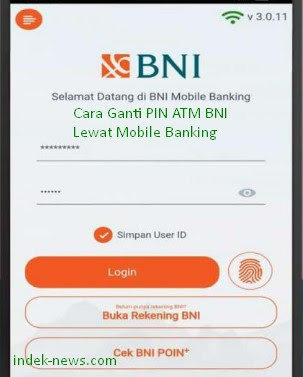 gambar Cara Ganti PIN ATM BNI Lewat Mobile Banking