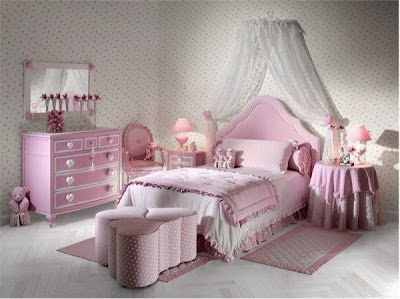 The interior design of the rooms of girls