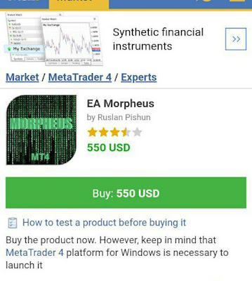 Morpheus MT5 – Forex Expert Advisor