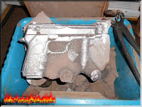 aluminum pistol casting green sand 