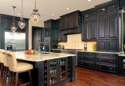 Black Kitchen Cabinets Design