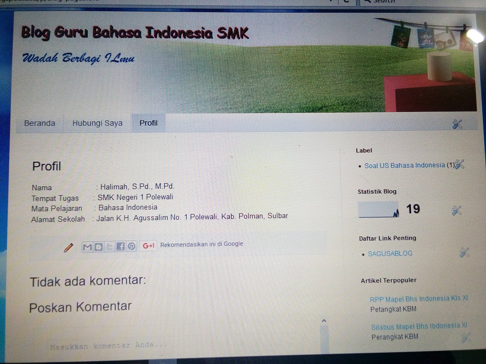 Blog Guru Bahasa Indonesia SMK