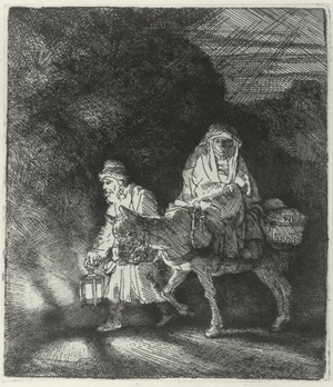 Rembrandt -The Flight into Egypt, At Night